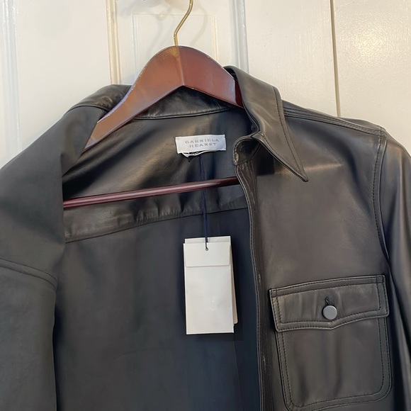 GABRIELA HEARST - BLACK LEATHER JACKET NWT - Picture 9 of 17